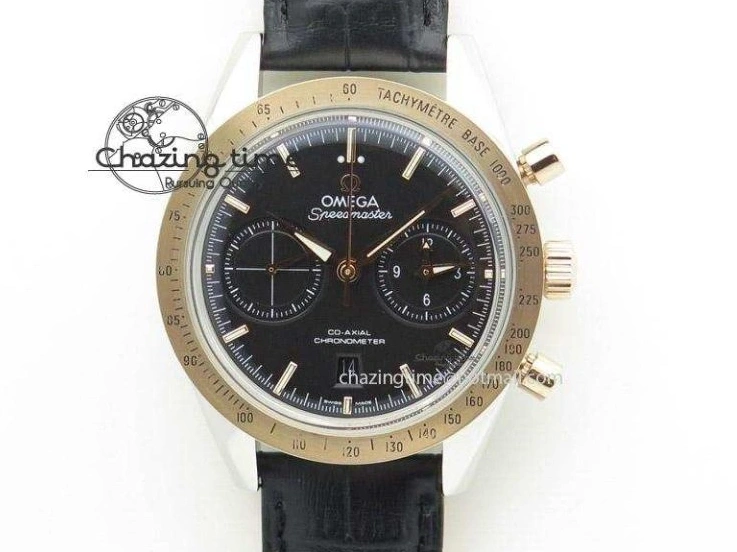 0114 Durable Speedmaster Professional SS OMF Best Edition Black Dial on SS Bracelet Manual Winding Chrono Movement 7995